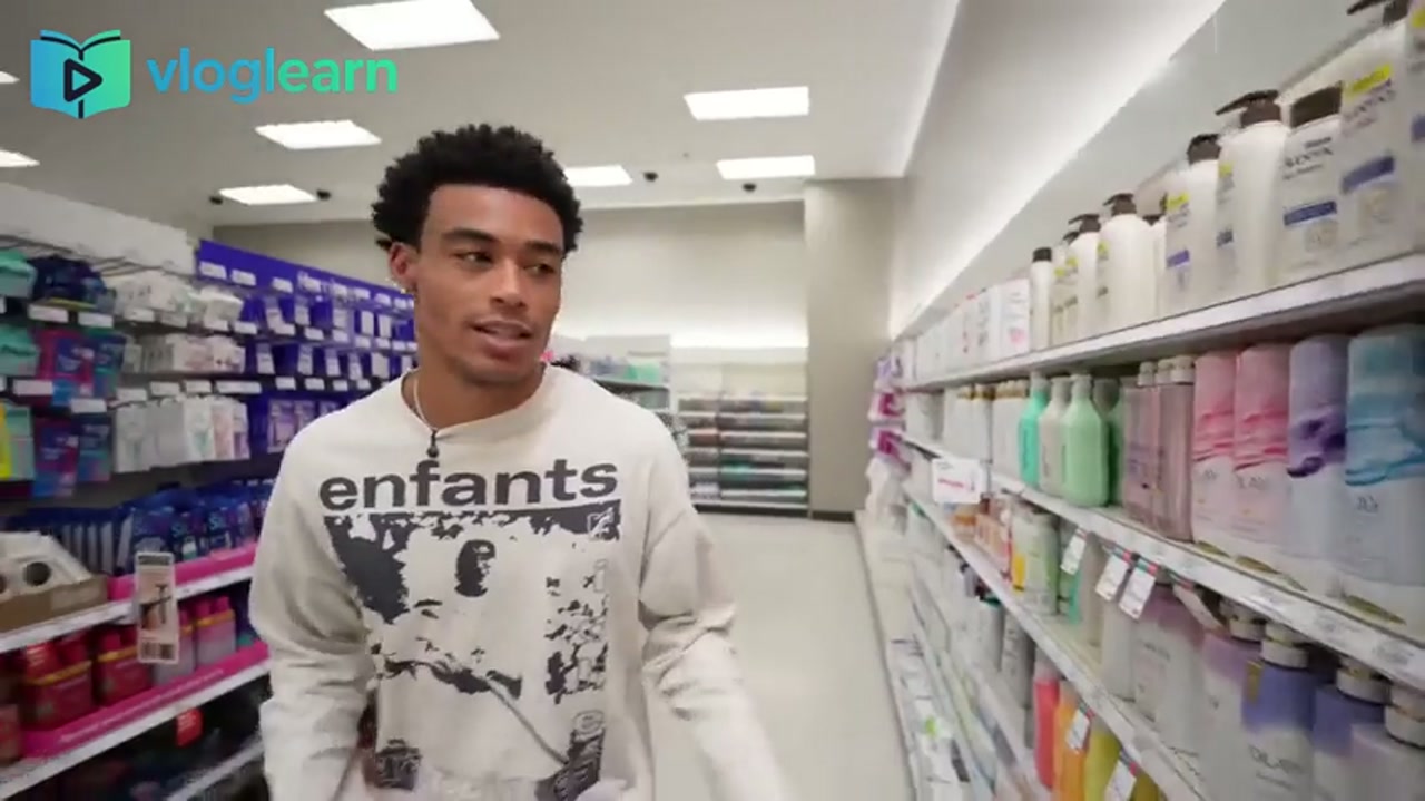 男生超市购物零食分享