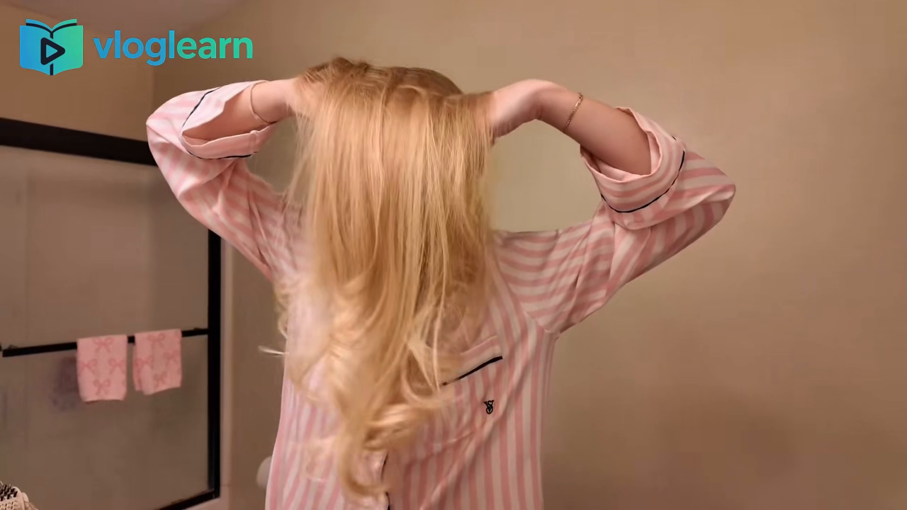 公主风隔夜免烫卷发教程